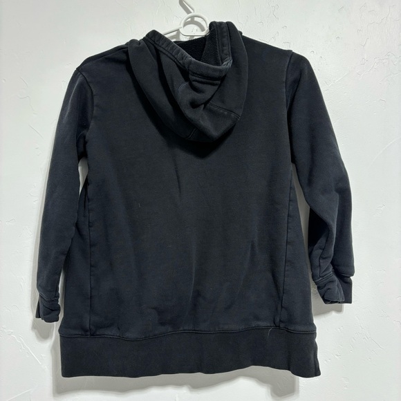 Nike Pullover Girl's Hoodie Hooded Sweatshirt Black Medium Iridescent Logo - Picture 5 of 5